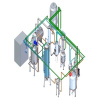 300 liters 4000 liters continuous de-wax winterized system