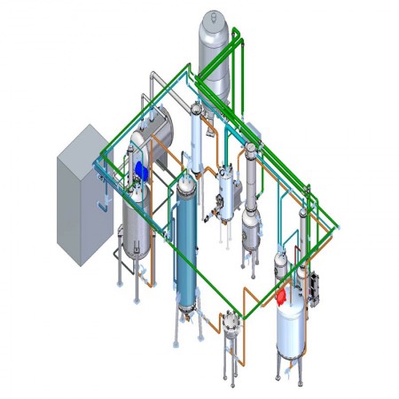 300 liters 4000 liters continuous de-wax winterized system