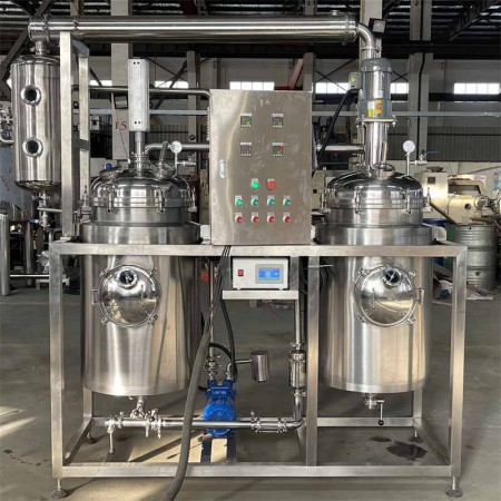 150L ultrasonic solvent ethyl acetate water extraction and concentration for Pine needle